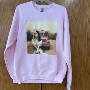 NWT Melanie Martinez K-12 Pop School Bus Crewneck Sweatshirt Pink Women's Medium